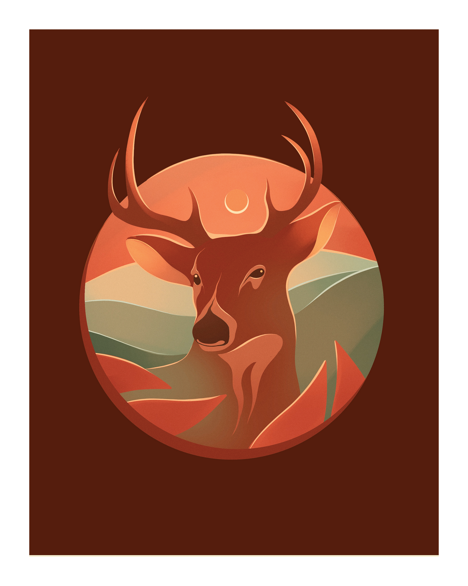 "Waawaashkeshi-Deer" Art Print